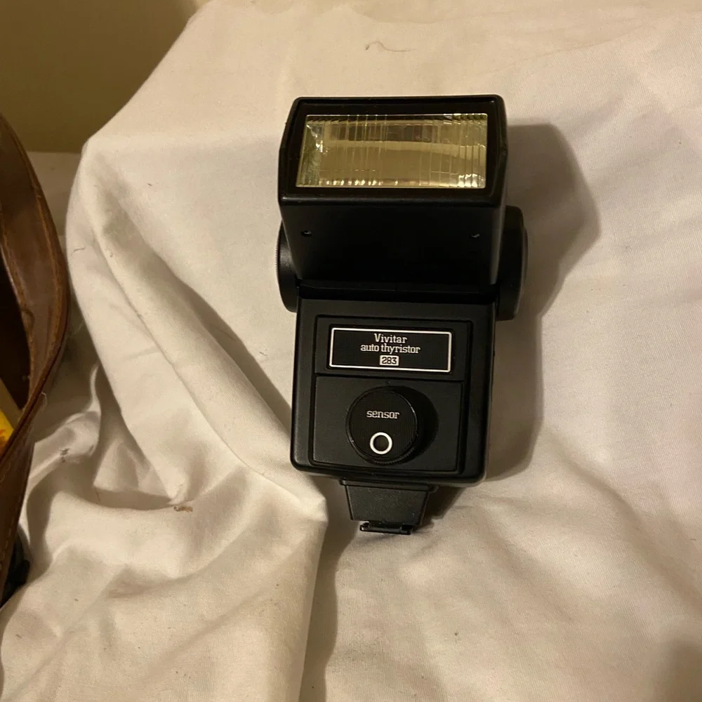 Vintage Canon camera with carrying case